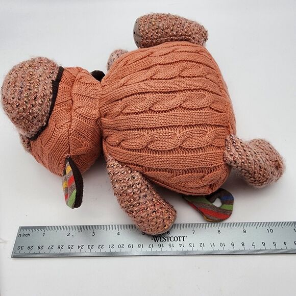 Nat & Jules Murray the Monkey Plush 9" Hand Me Down Stuffed Animal Knitzies 2013 - Picture 11 of 11